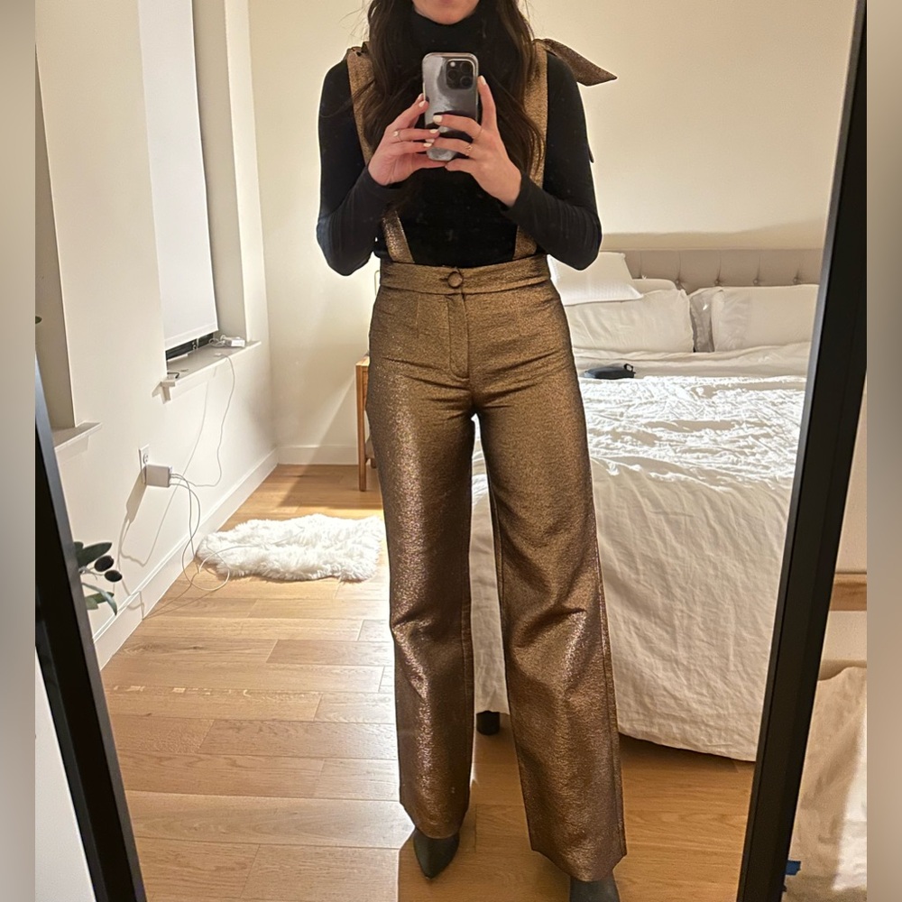 Sézane bronze jumpsuit